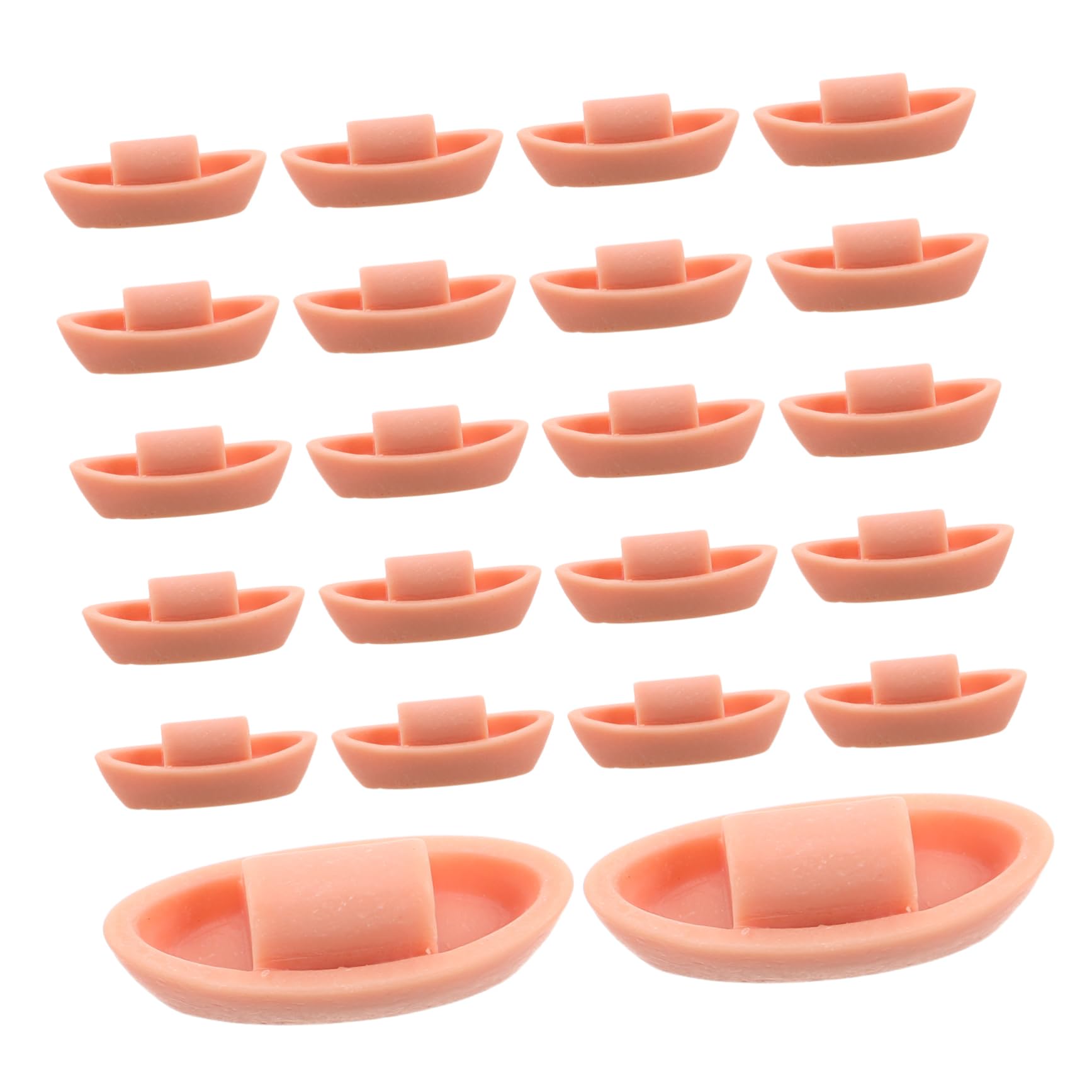HONMEET 50Pcs Miniature Resin Boat Ornaments Jiangnan Style Fishing Boat Models for Home Decor Versatile Landscape Decoration for Fish Tanks Craftsmanship Unique Artistic