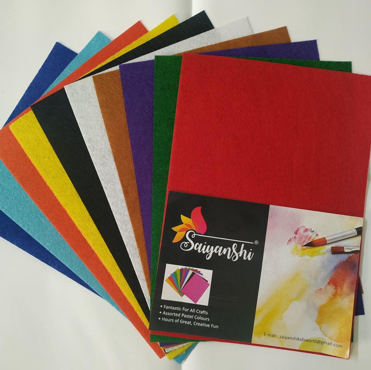 Saiyanshi Multipurpose Stiff Felt Sheet for Art and Craft |Synthetic Sheet | Velvet Sheet