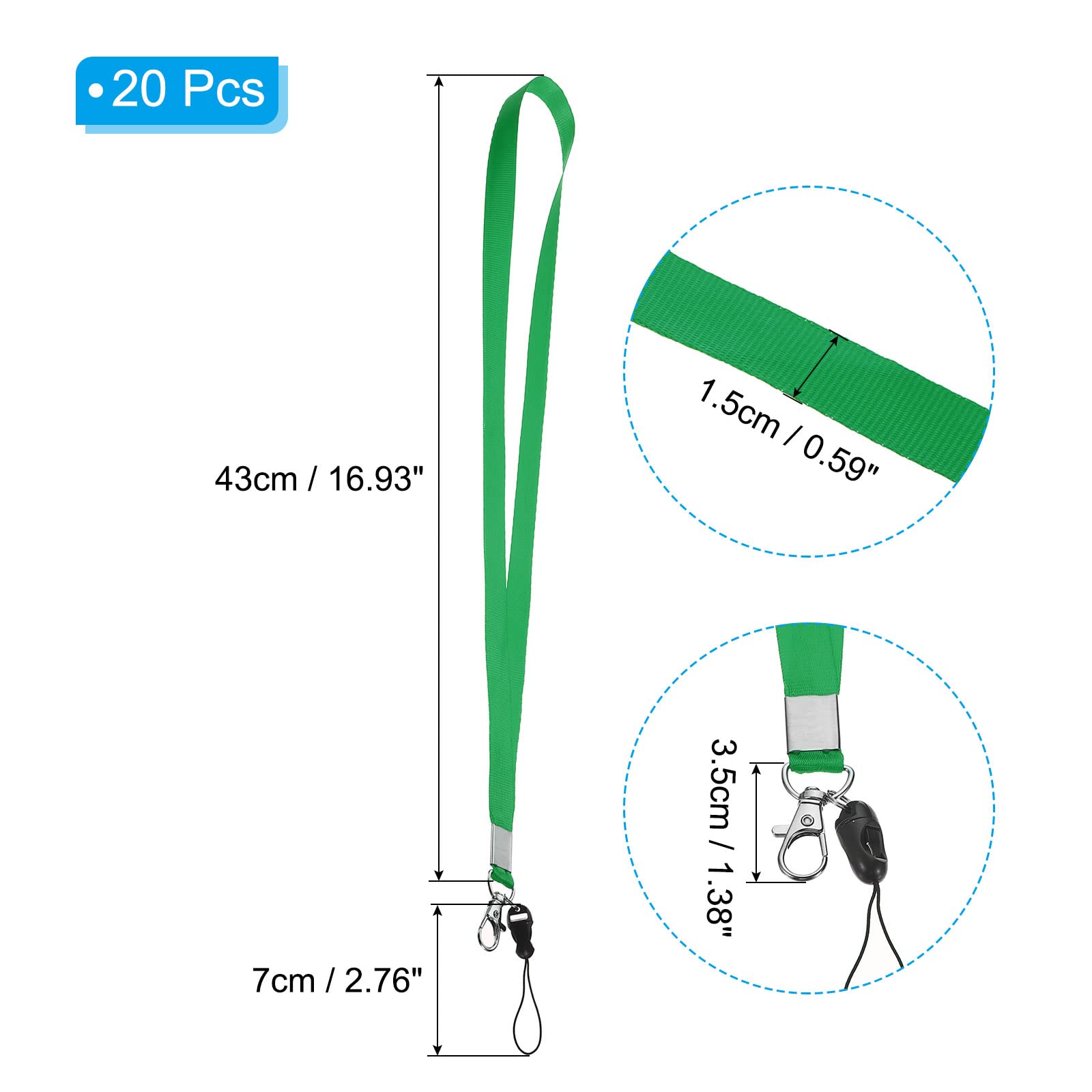 PATIKIL 17" Neck Lanyards - Image 2