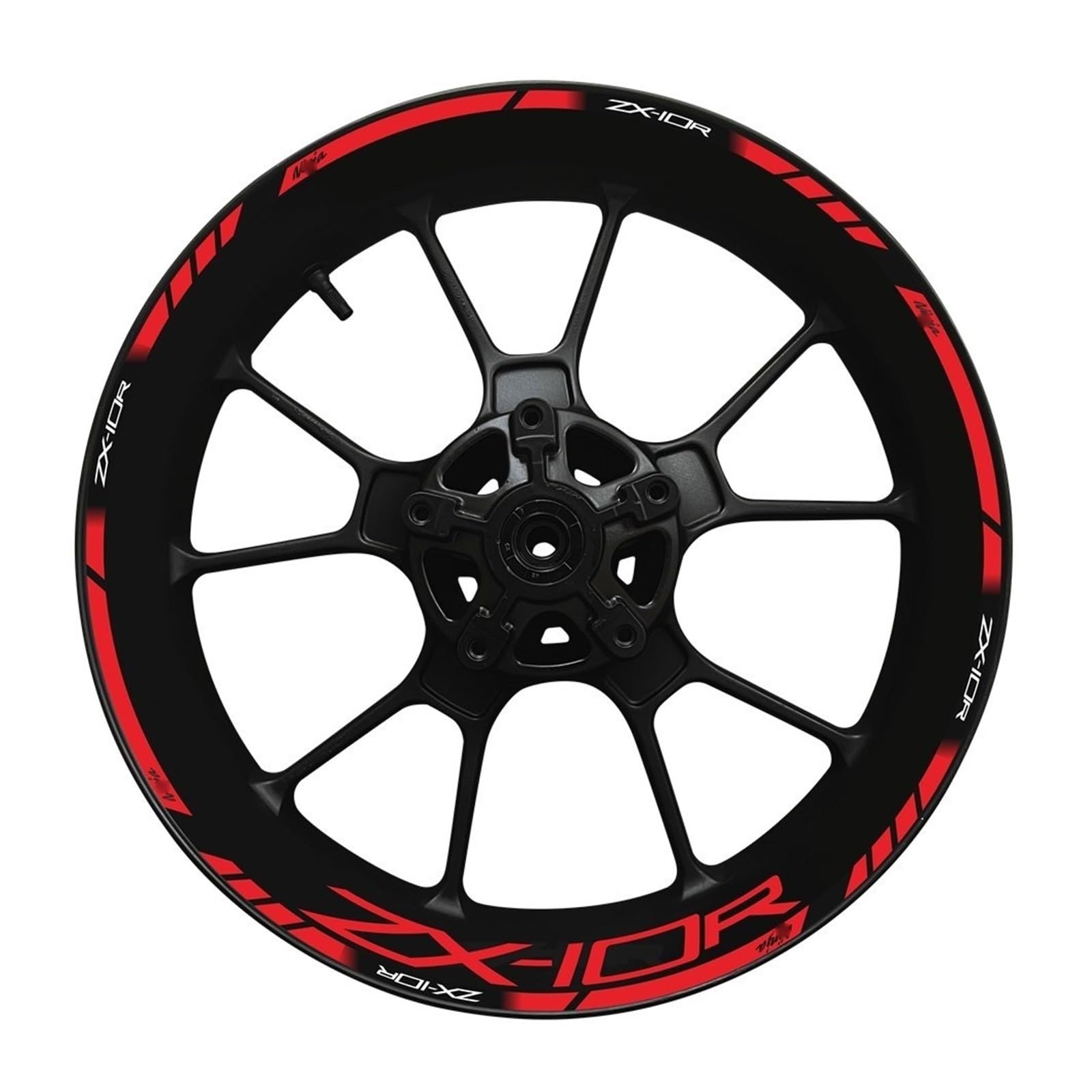 for for N&INJA for Zx-10r Motorcycle Wheel Hub Decal Set Decorative Protection for Zx10r for ZX 10R Rim Reflective Sticker(7)