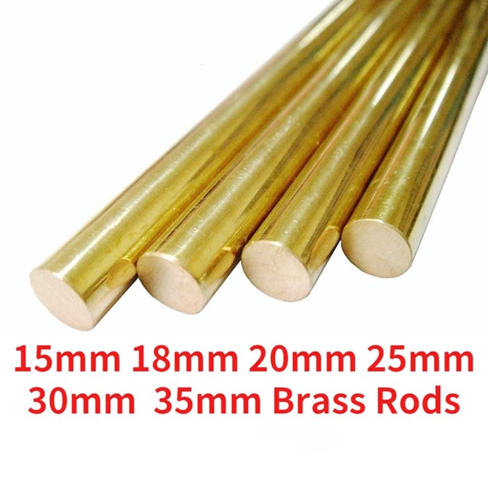 1 Barra di Ottone, Lunghezza 200 Mm. Adatta for Alberi di Supporto Corti, Diametro 15 Mm/18 Mm/20 Mm/25 Mm/30 Mm E Funzione di Saldatura.(Diameter20mm)