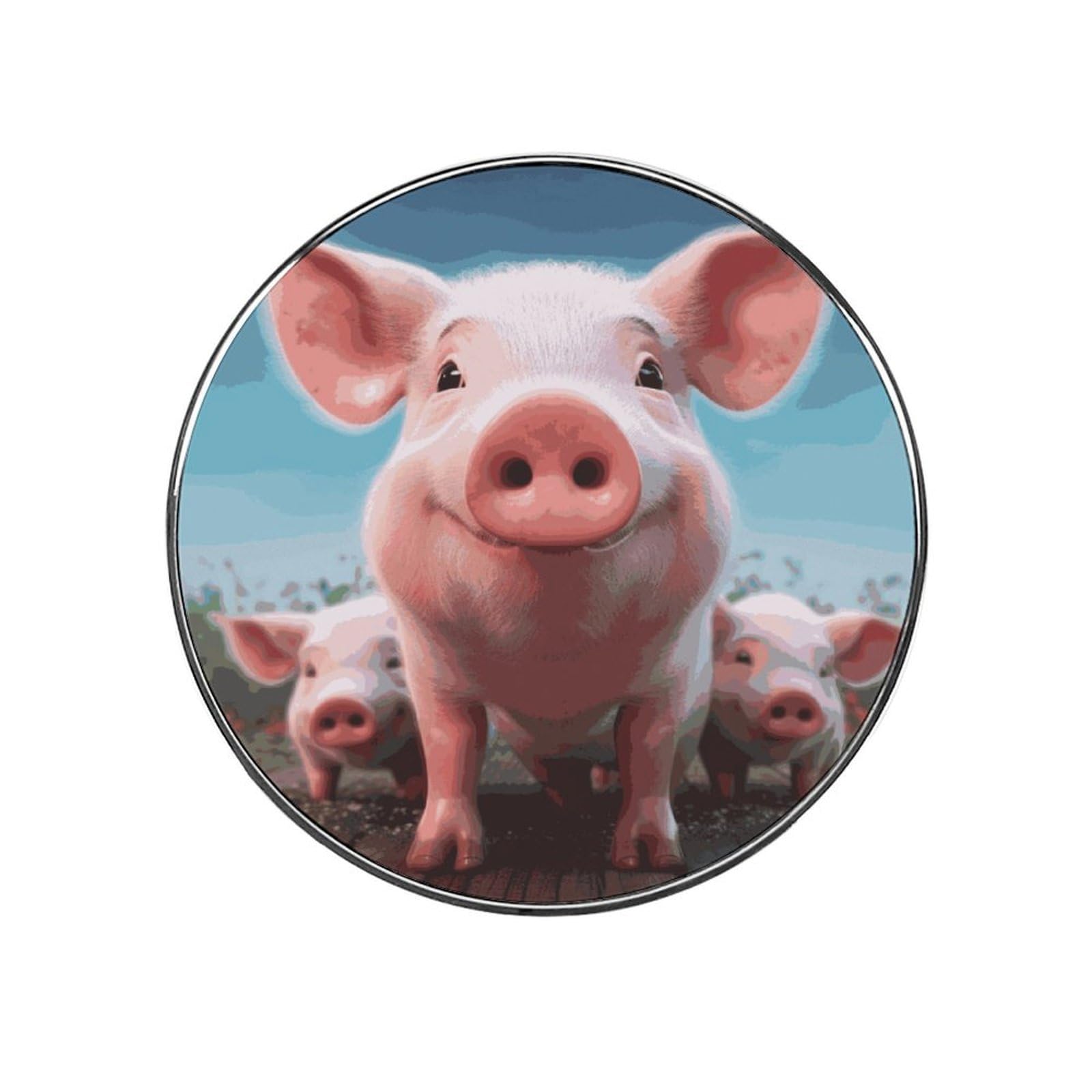 Adfgyerh Style Smiling (4) Refrigerator Magnets Circular Design，Stickers Home Decorations，Fridge Magnets For Fridge Plant Lovers Kitchen Office Locker Whiteboard Car Garage Decor.