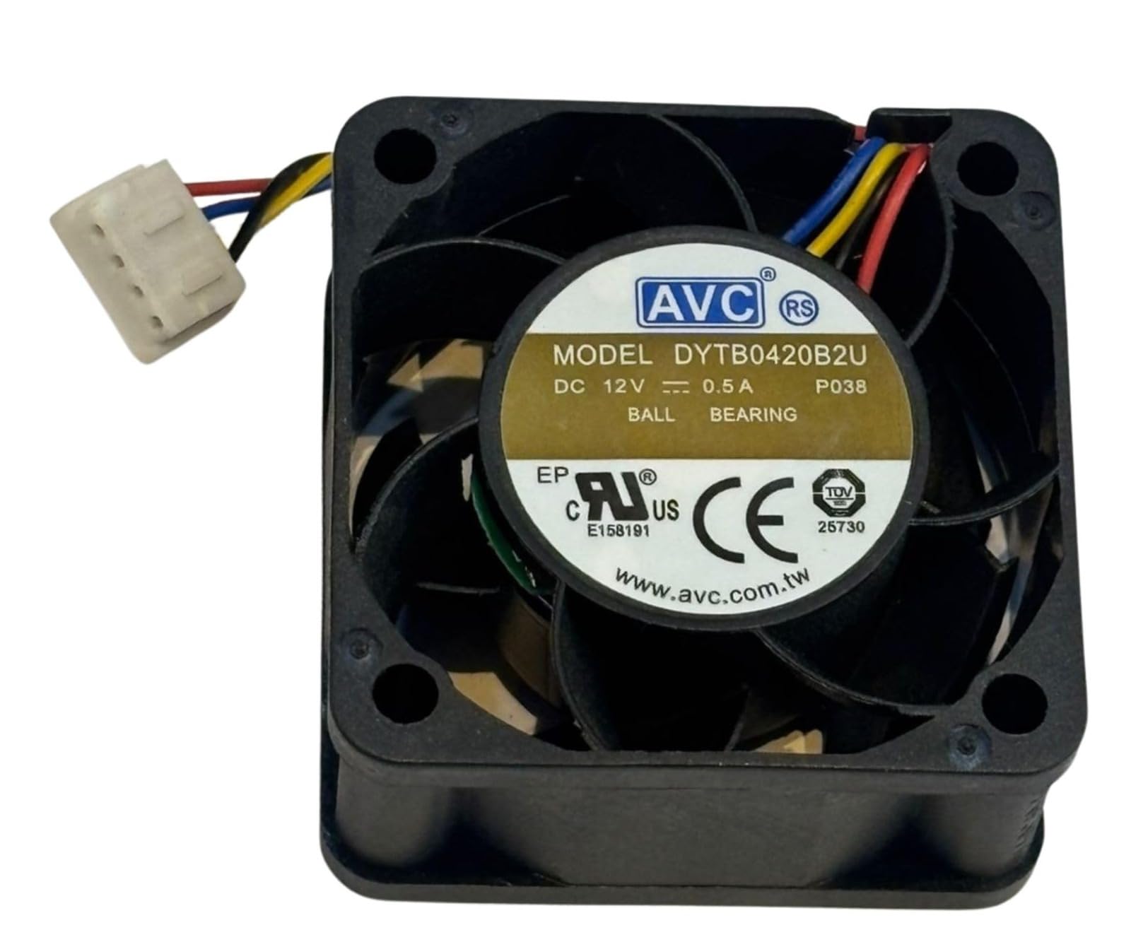 DC12V-0.5A BALL BEARING for AVC COOLING FAN 4 WIRE 1.5inches DYTB0420B2U (40 * 20MM)-image-6