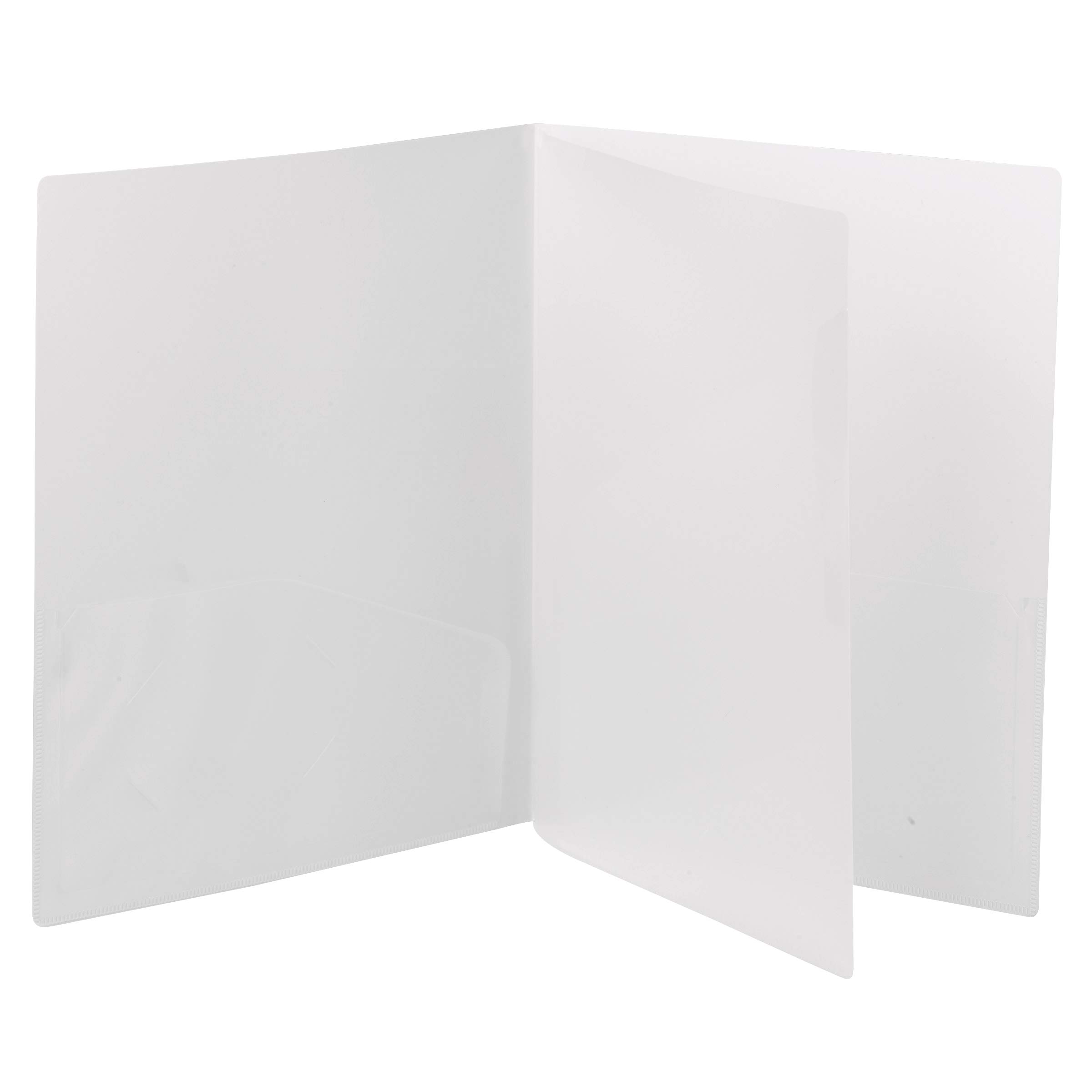 Smead Poly Four-Pocket Folder, Letter Size, Oyster, 5 per Pack (87721)