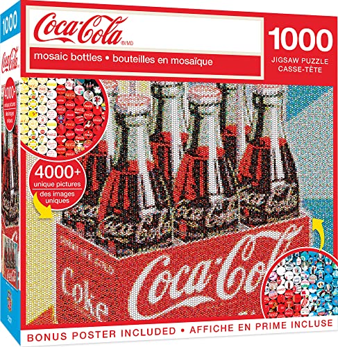 Masterpieces 1000 Piece Jigsaw Puzzle For Adults and Families - Coca-Cola Photomosaic Bottles - 19.25'x26.75'