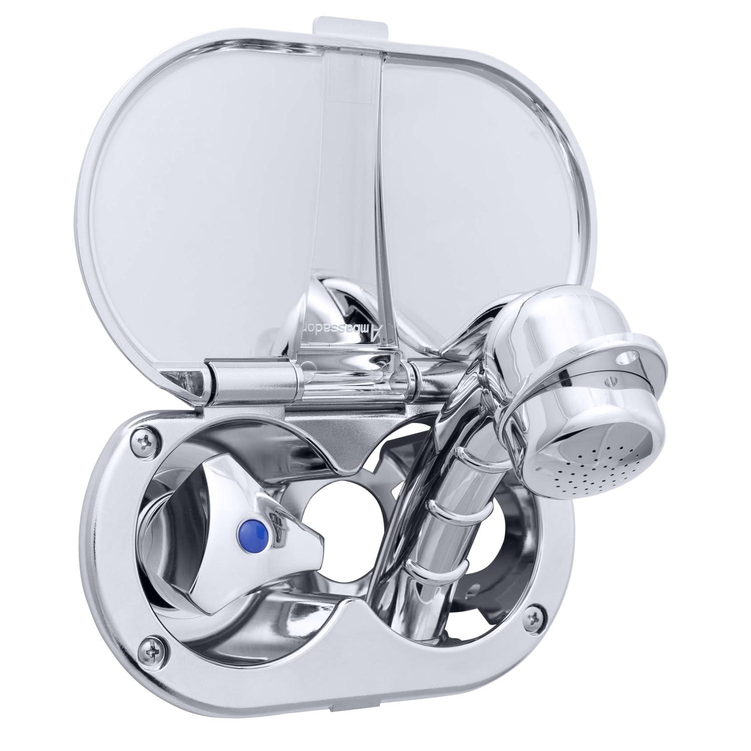 Ambassador Marine Trinidad- Transom Shower (Cold Only), Chrome Cup & Lid, Small Chrome Sprayer, 6' Stainless Steel Hose, Chrome Trinidad Handle - 136-0208-CP-W