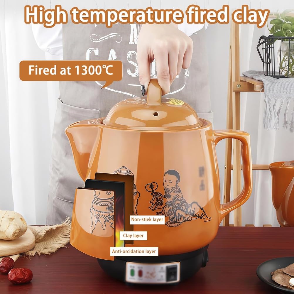 Elektryczna kuchenka do medycyny chińskiej, wielofunkcyjny garnek do gotowania ziół i herbaty, idealny do użytku domowego i klinicznego