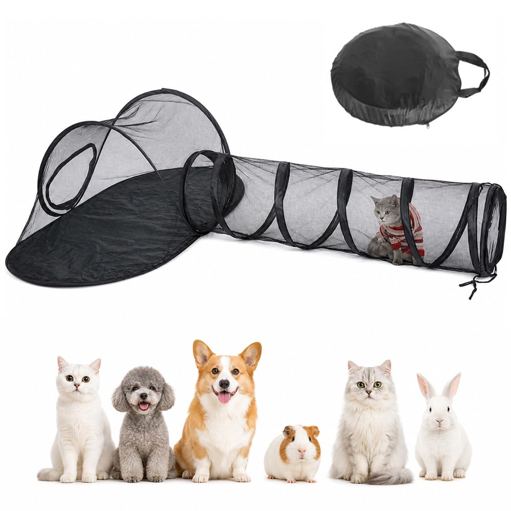 Portable Cat Playpen, Folding Outdoor Cat Enclosure with Breathable Mesh, Lightweight Pet Tent for Cats & Small Animals, Ideal for Garden & Travel