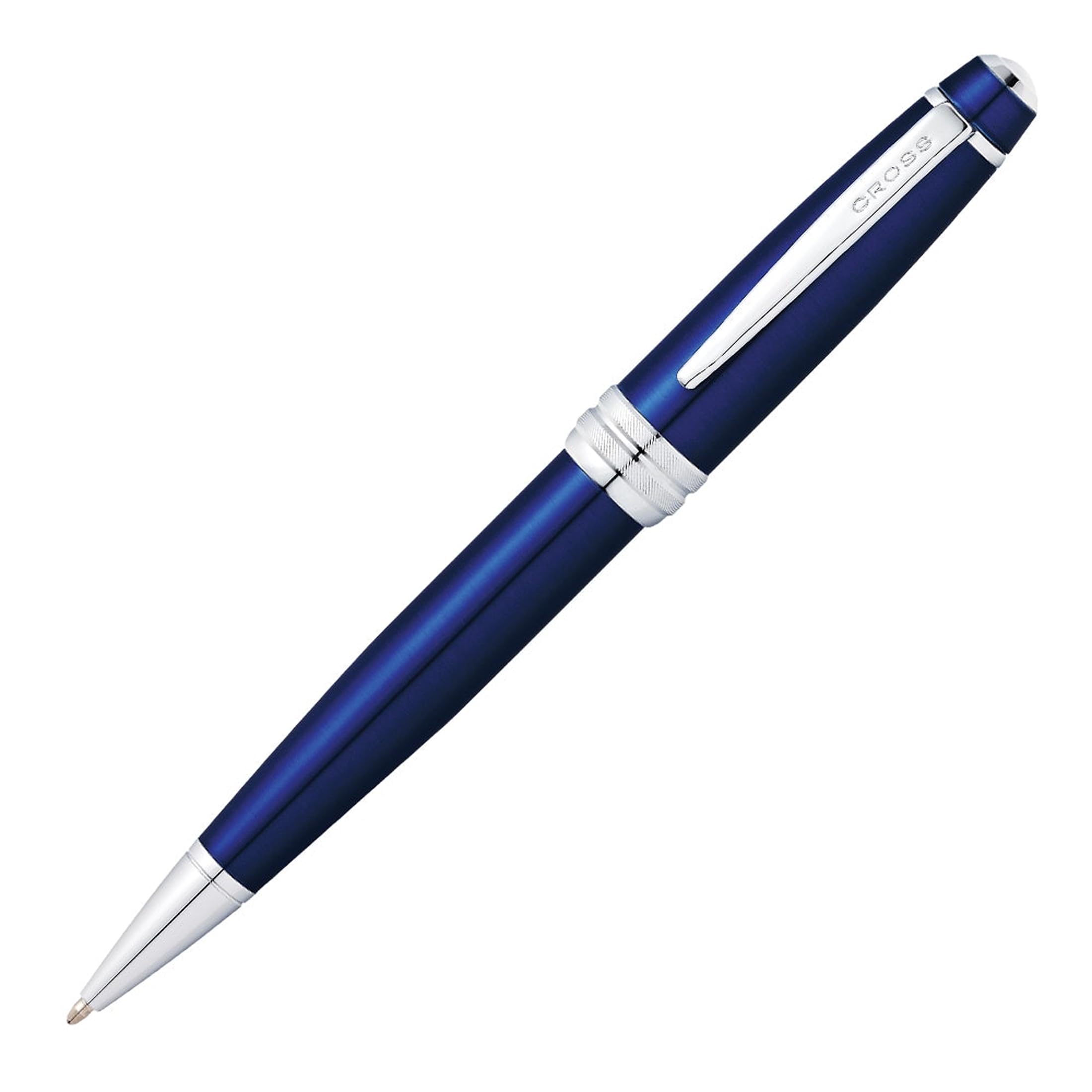 Cross Bailey Kugelschreiber (Drehmechanik, Schreibfarbe schwarz, Strichstärke M) Blau-Lack