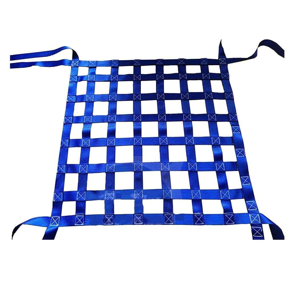GTHTUHFD Cargo Net Straps Polyester Lifting Nets Cargo Net Cover For Industrial Loading And Unloading Tools Garden Climbing Net Strong Load-Bearing Cargo Net,2t-2X2m