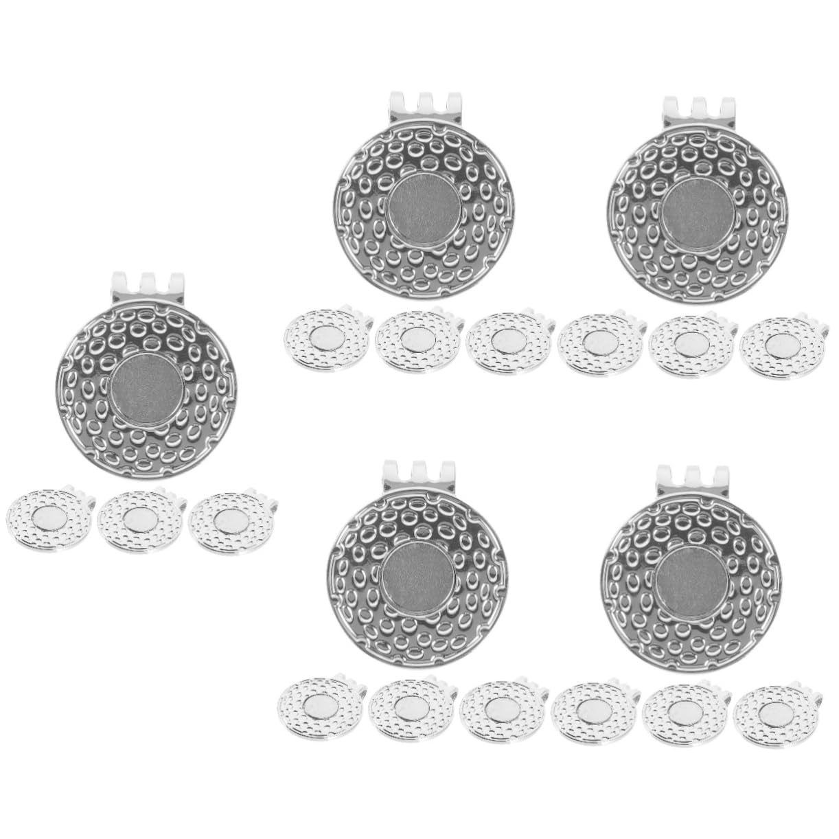UPKOCH Golfballmarkierung Ballmarker Hutclip Golfmarker Kappenclip Golfmarker Golf Golfhut Golfzubehör Hutclips Ballmarker Beständige Golfmarker Eisen
