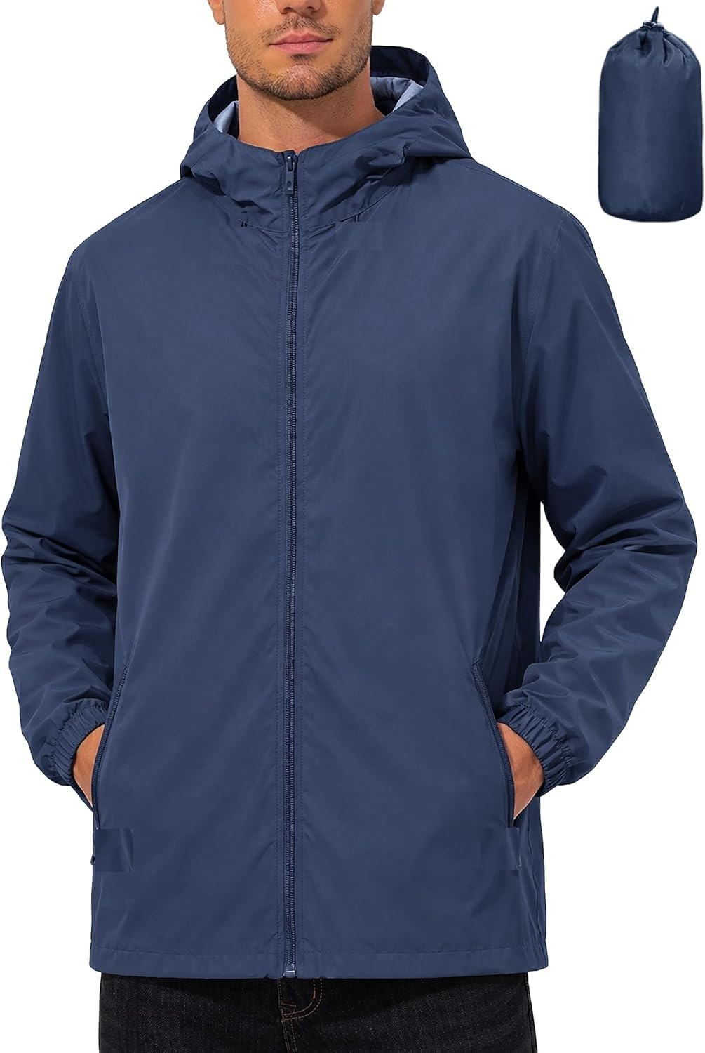 4v1 Waterproof Raincoat for Men | Lightweight & Durable Rain Jacket with Hood | Windproof & Breathable | Travel-Friendly, Bike & Motorcycle Use | E11-picture-25