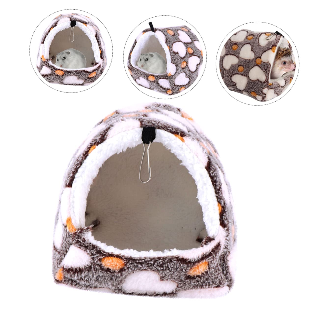 ABOOFAN 5stücke Hängematte Für Hamster Und Kleintiere Warmes Bequemes Bett Aus Baumwolle Mit Haken Für Zwerghamster Chinchillas Und Meerschweinchen Geruchlos Und Sicher
