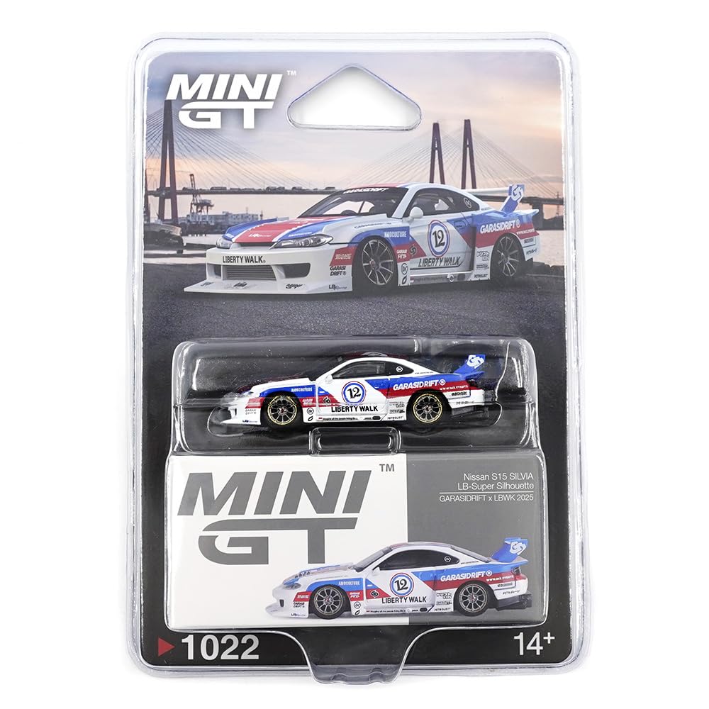 Diecast Model Car Compatible with Mini GT 1:64 Nissan S15 Silvia