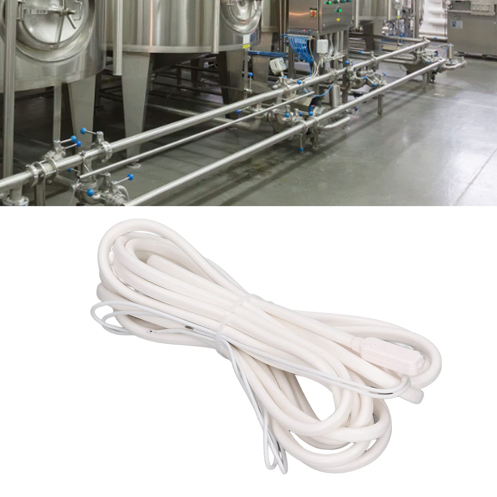 Kabel grzewczy z gumy silikonowej 5 m 200 W 70 ℃ Frosting Kabel grzewczy do ochrony przed zamarzaniem Bezpieczny w użyciu Szybkie ogrzewanie z łatwą obsługą