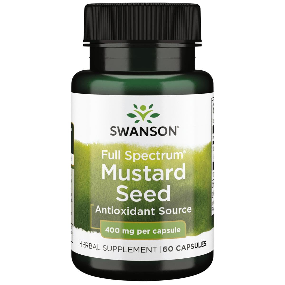 Swanson Full Spectrum Mustard Seed 400 mg, 60 Capsules 60 Count (Pack of 1)