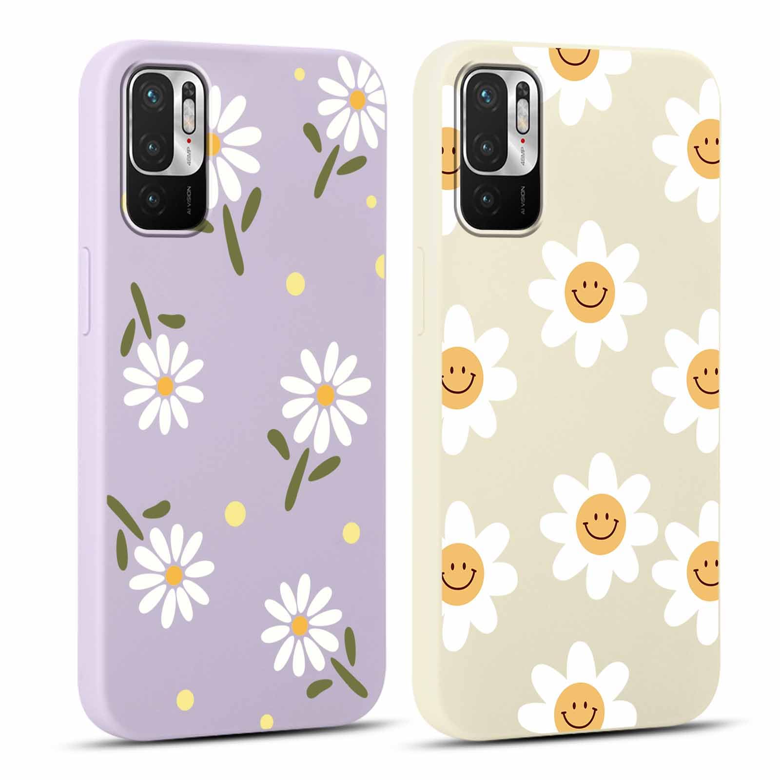Handyhülle Xiaomi Redmi Note 10 Pro - Transparente Blumen-Hülle Aus Weichem Silikon, Stoßfest & Kratzfester Schutz