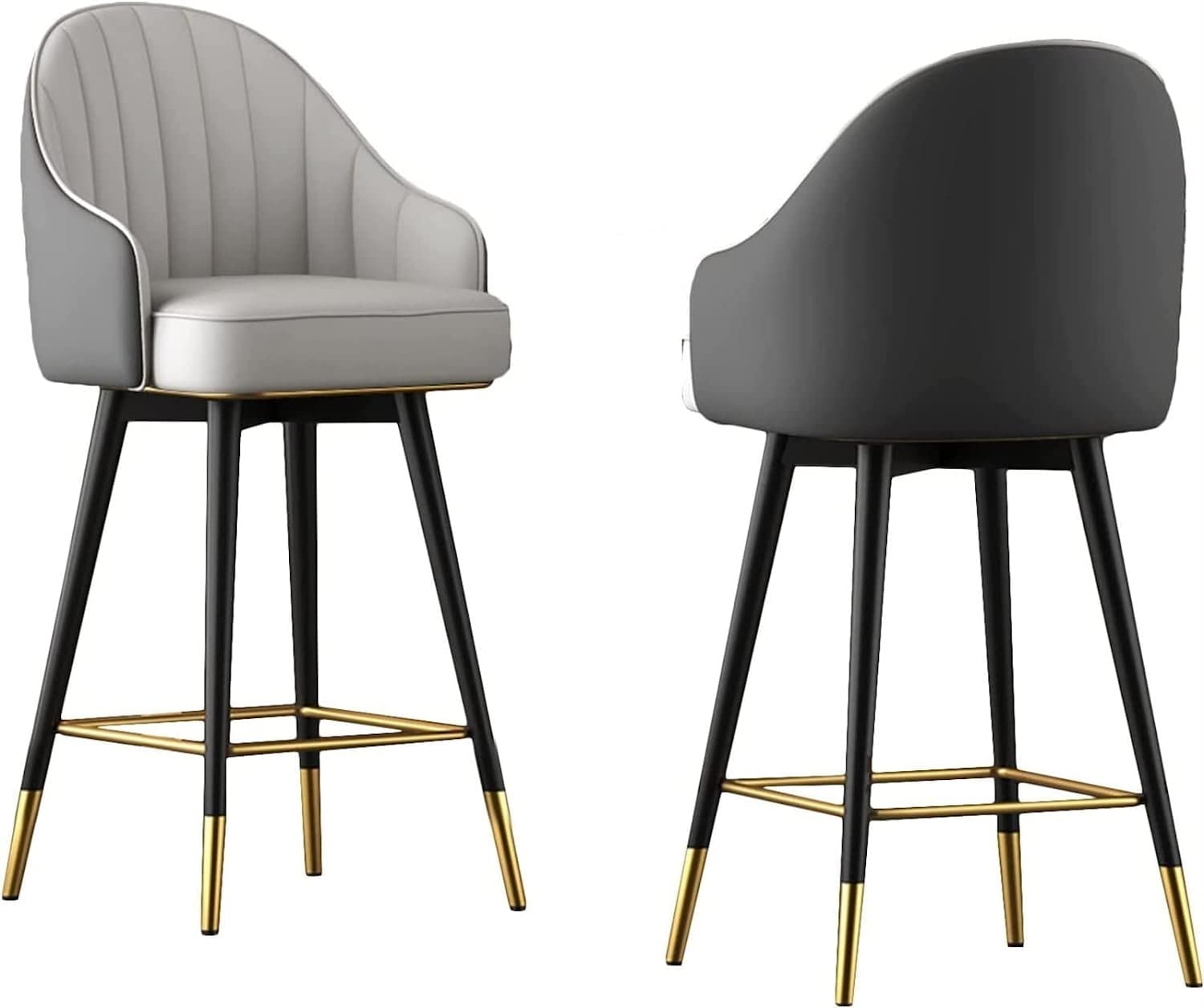 Tabouret de bar rembourré confortable en PU fini les douleurs de dos au comptoir