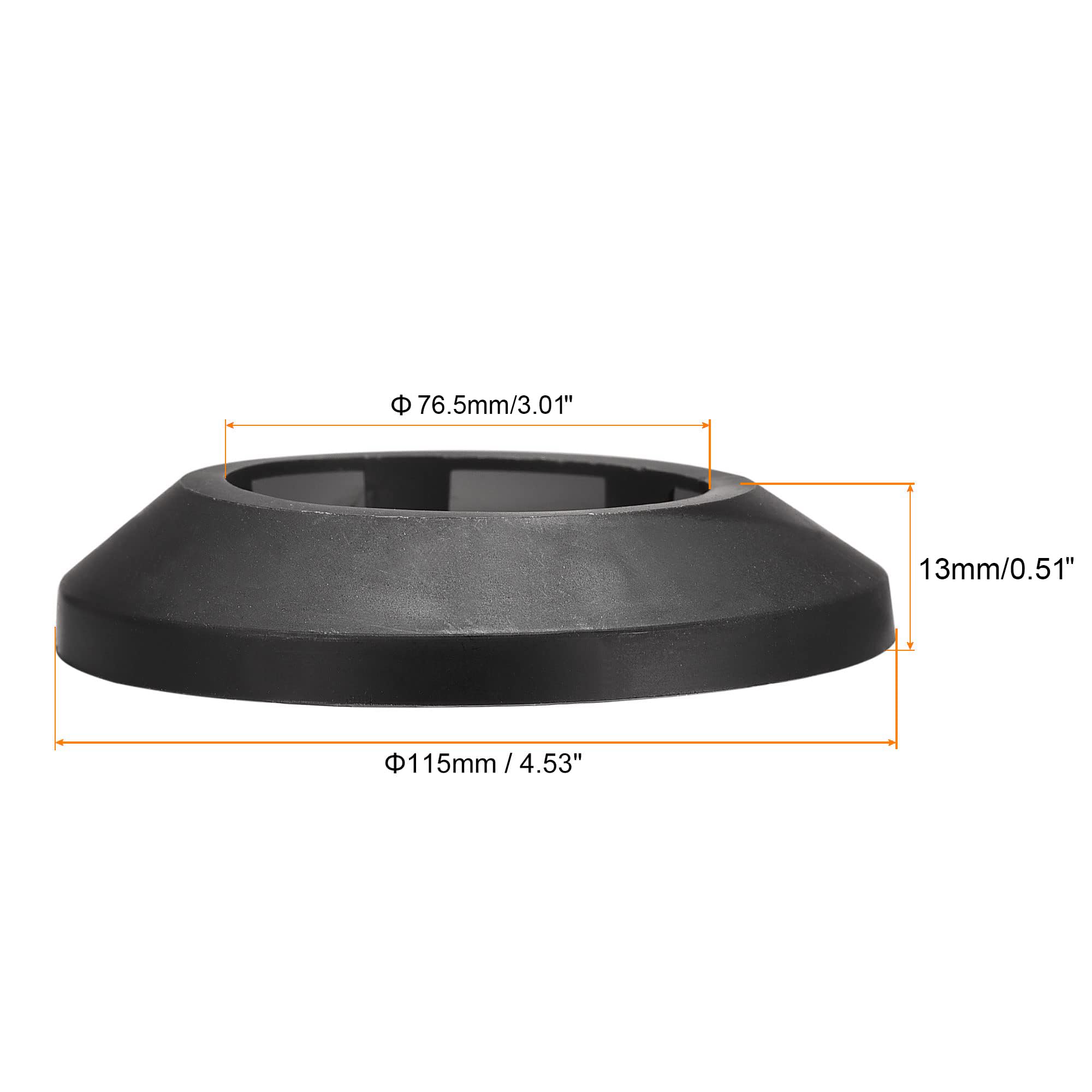TOP-VIGOR 10pcs 76.5mm Pipe Cover Decoration, Click-in PP Plastic Escutcheon Pipe Collar for Water Pipe Drain Line - Image 2