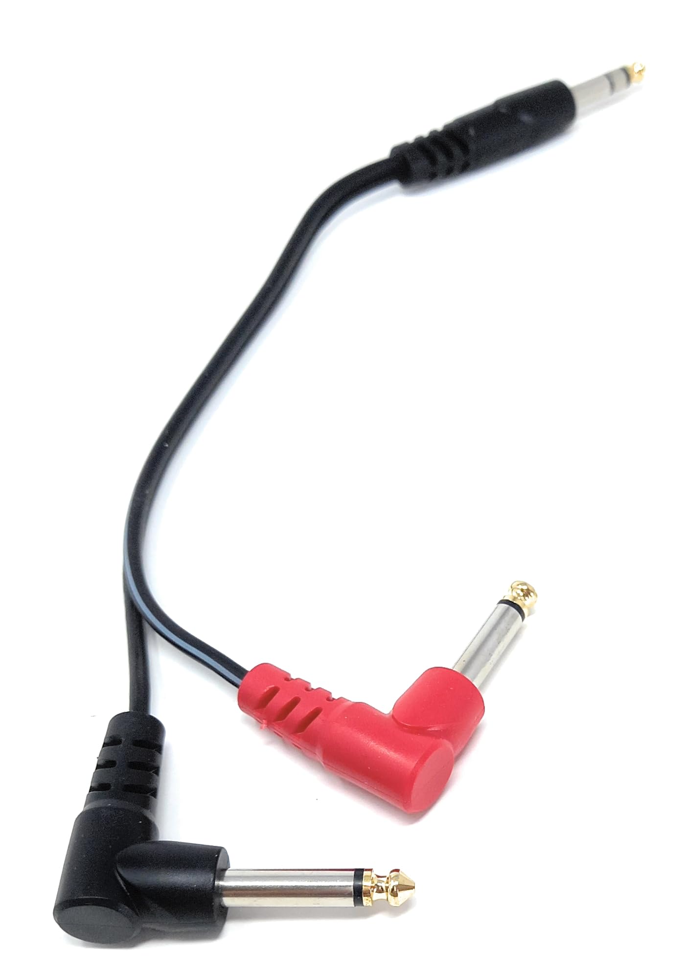 DRUT 30cm 6.35mm 1/4" Stereo Jack to 2 x Mono Jacks Audio Cable Lead for Music Instruments, Mixer, AMP, Guitar 1ft - Image 3