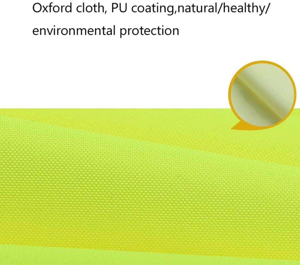 Chaleco de Alta Visibilidad Traje Reflectante, Chaqueta de Seguridad Fluorescente con Capucha Reflectante Chaleco de Seguridad (Blue : Yellow, Size : M)