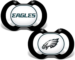 Baby Fanatic NFL Philadelphia Eagles Unisex PHE212Gen. 3000 Pacifier 2-Pack - Philadelphia Eagles, See Description, See Description