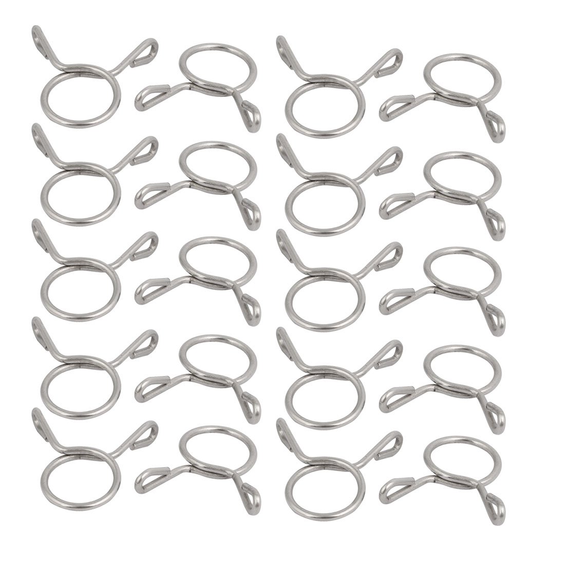 Aexit 20 Pezzi Tubi Flessibili A Molla In Acciaio Inox 304 - Diametro Interno 4 Mm, Spessore 0,8 Mm, Per Barche, ATV, Moto, Uso Generale