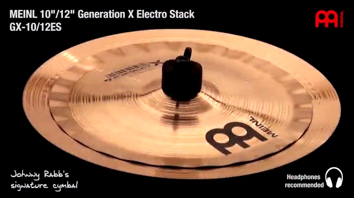 Meinl Generation X Electro Stack Cymbales 10" Et 12" – Effet Trashy Court Et Puissant