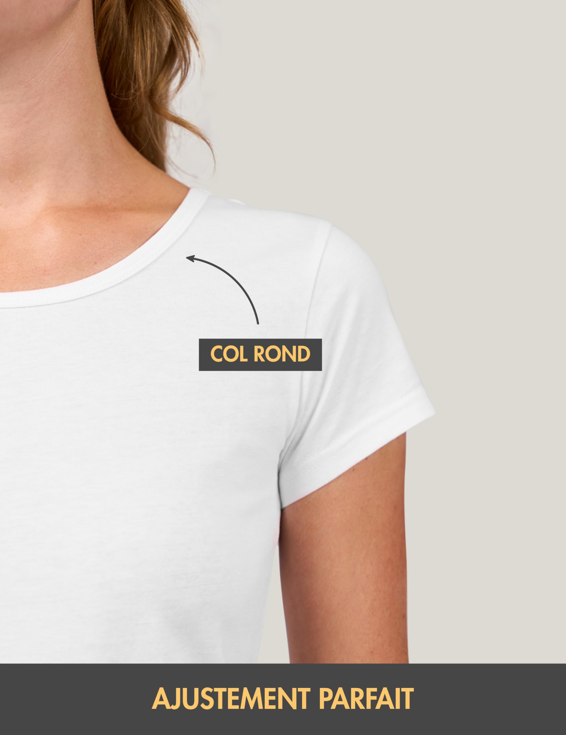 Basic Treasure T-Shirts Femme Coton Doux – Lot de 2 ou 3 Pièces, Manches Courtes et Longues, Tailles S à XL