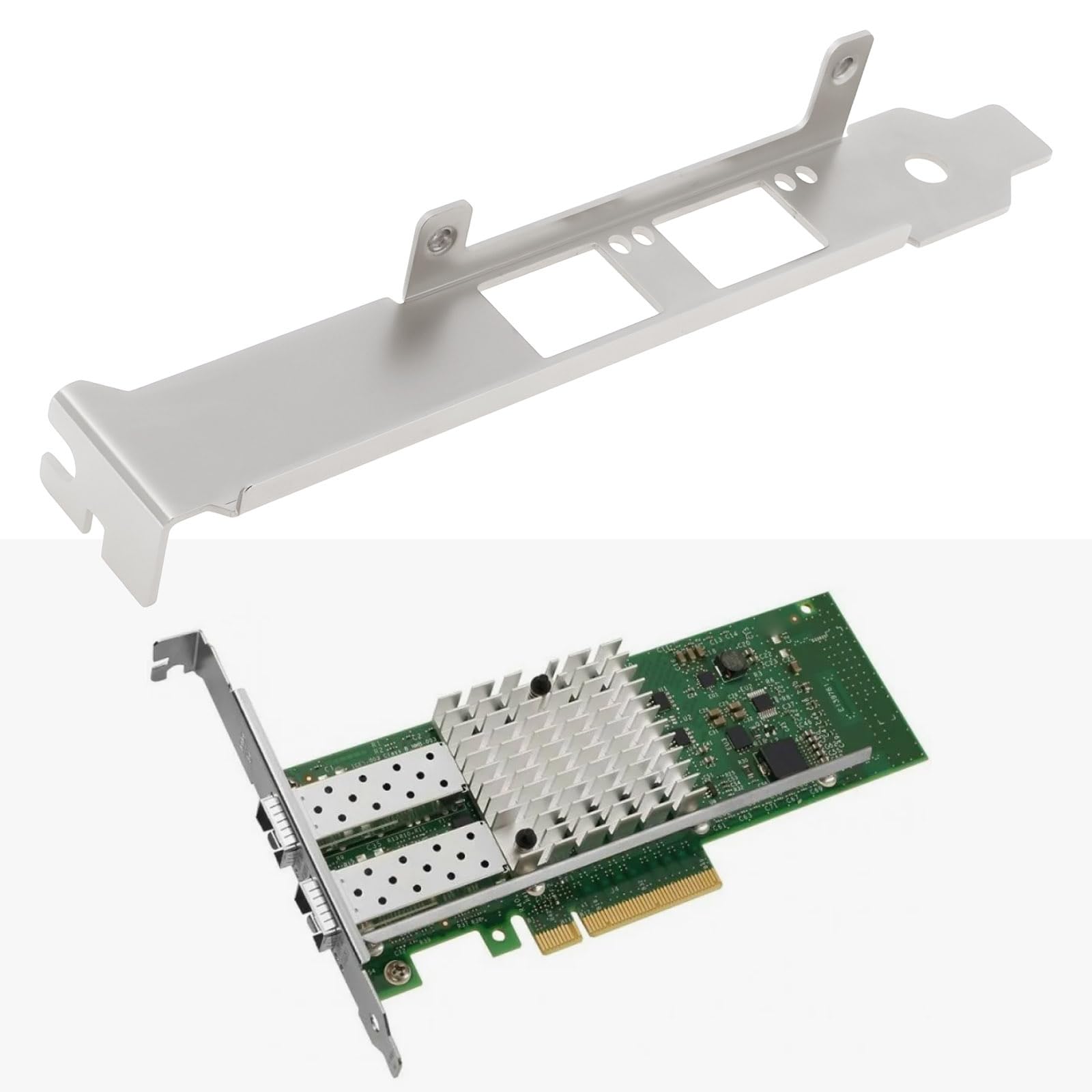 Staffa PCIe A Tutta Altezza Per Intel X520-DA2 E Schede 10G SFP+ – EMagTech (2 Pezzi) - 2