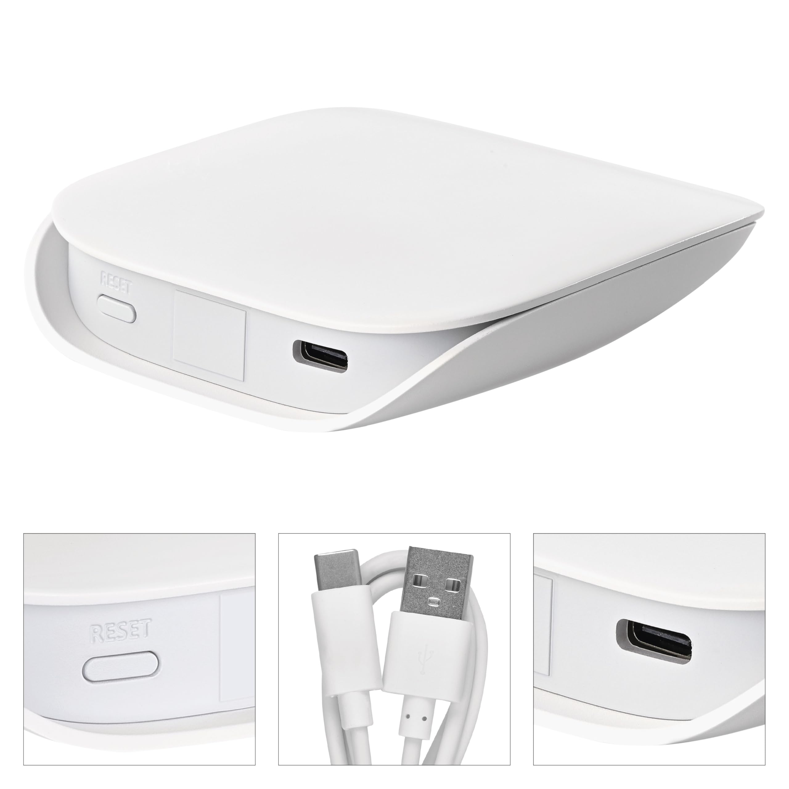 EMOS GoSmart - ZigBee Gateway IP-2000Z per un massimo di 128 dispositivi intelligenti ZigBee - Smart Home Hub compatibile con Tuya, Smart Life, Lidl, supporta Bluetooth, WiFi 2,4 GHz - Bianco