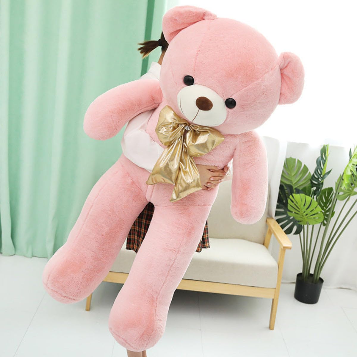 Teddy Plüschtier Kuschelkissen – Weicher Macaron Teddybär