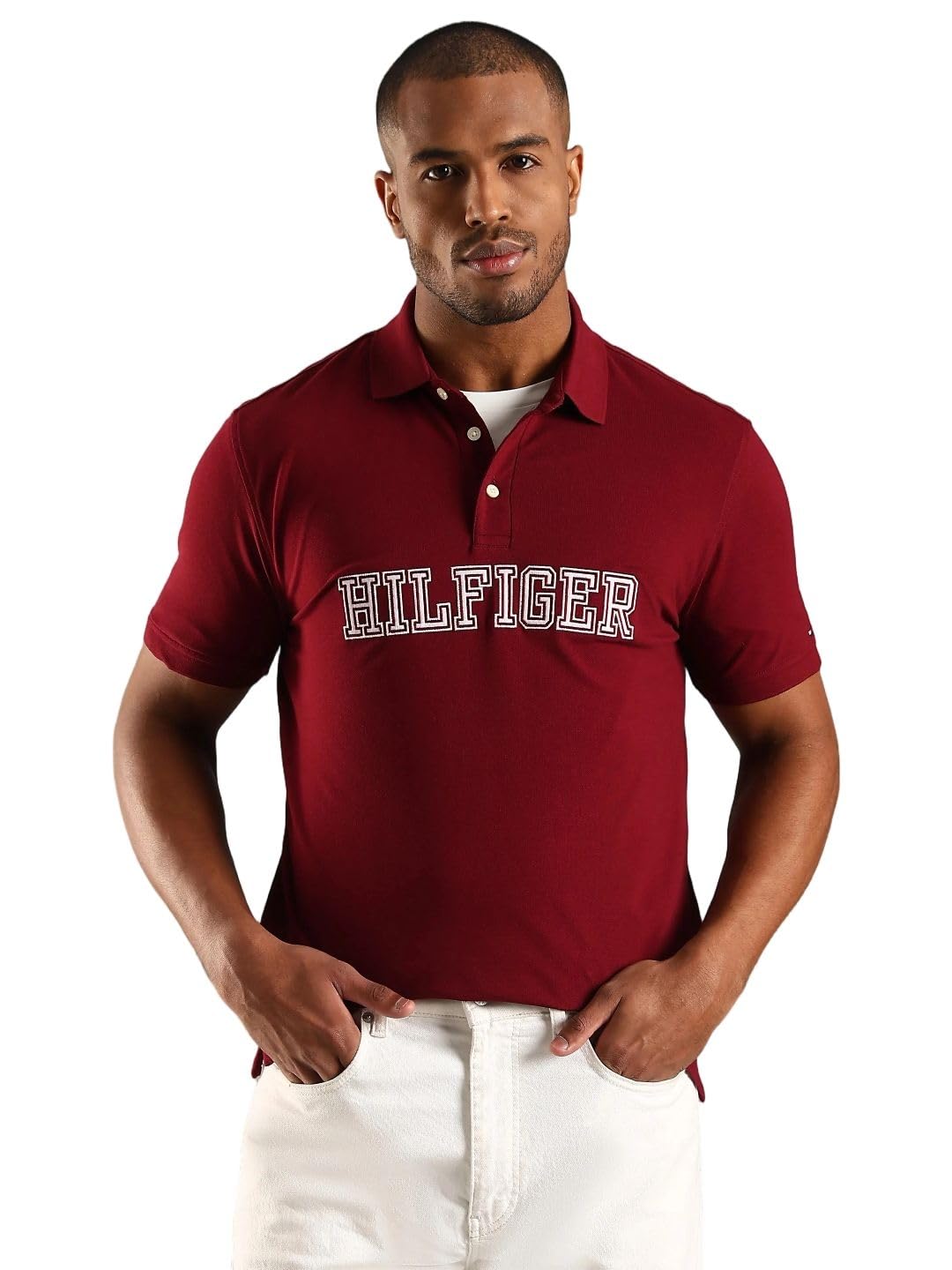 tommy hilfiger Embroidered Logo Regular Fit Cotton Polo T-Shirt-picture-13