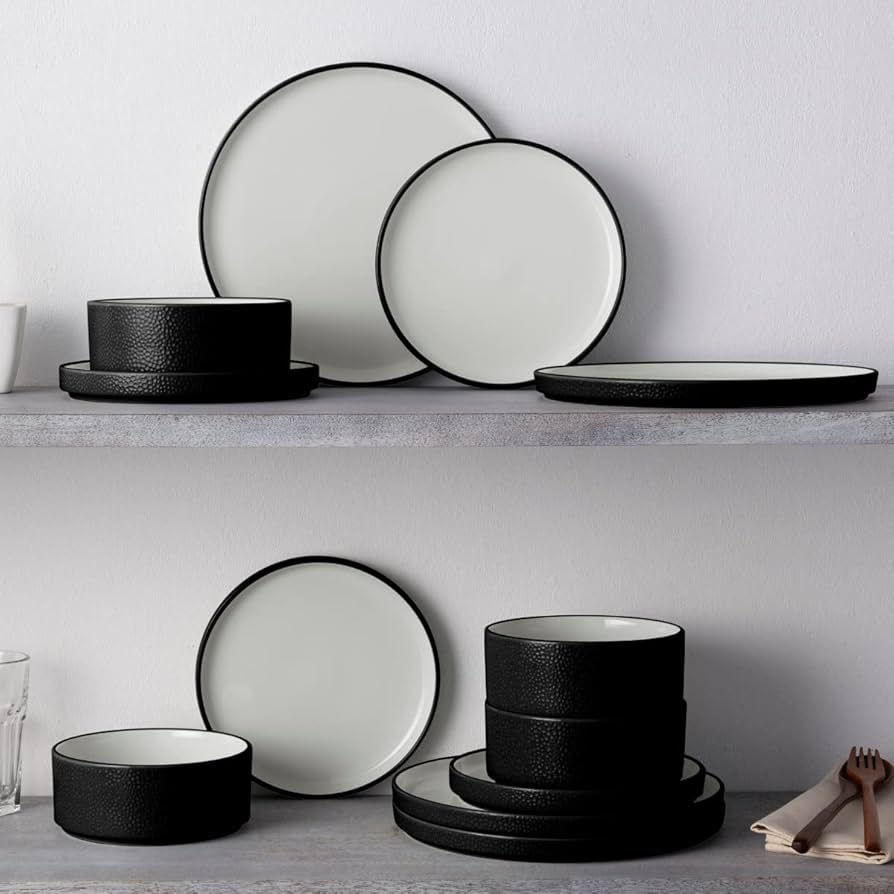 4枚セット Stone ストーン No Anaesthesia Colours Amazon.com | Noritake ColorTex Stone Black 12-Piece