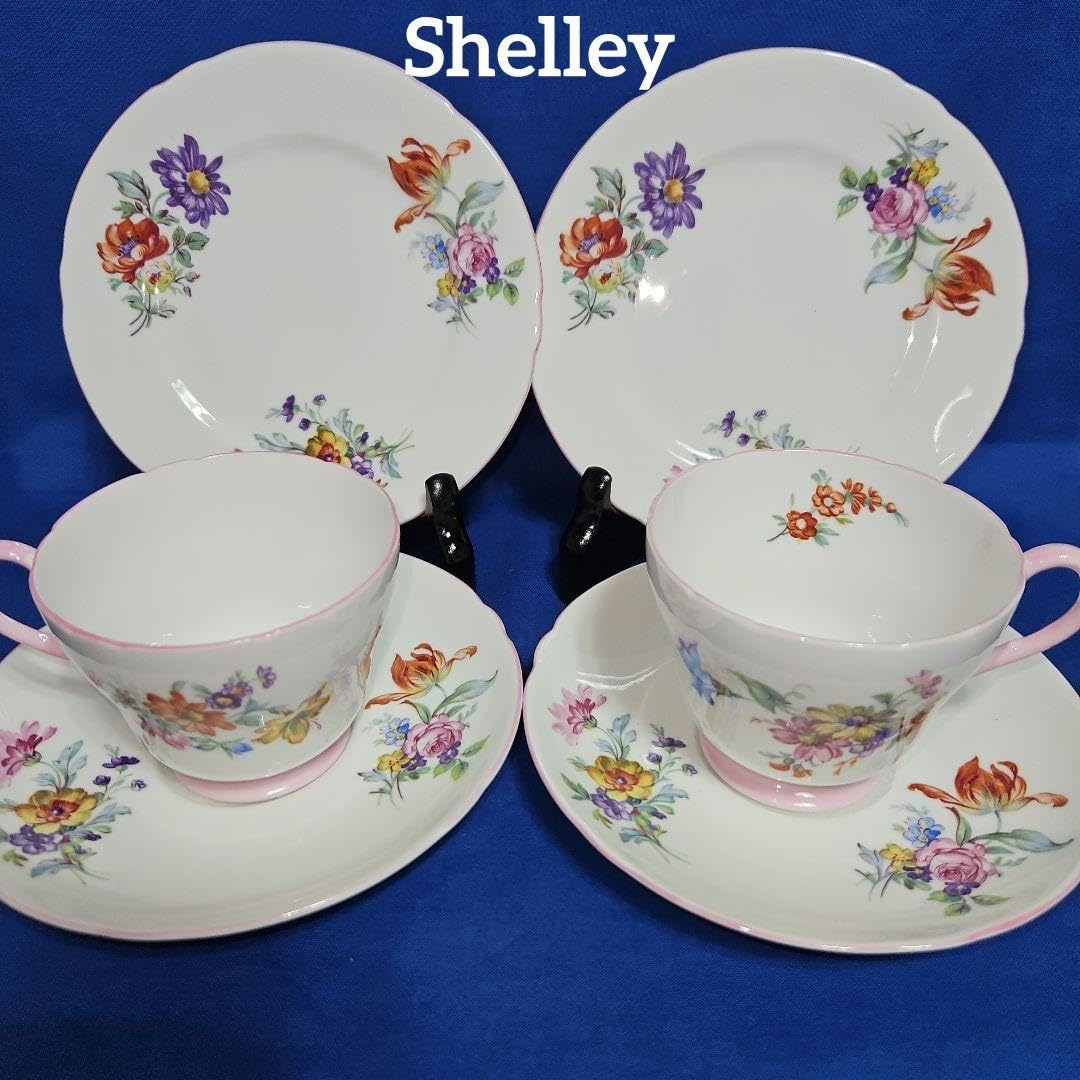 Amazon.co.jp: Shelley フラワーブーケ チューリップ ピンクトリム 