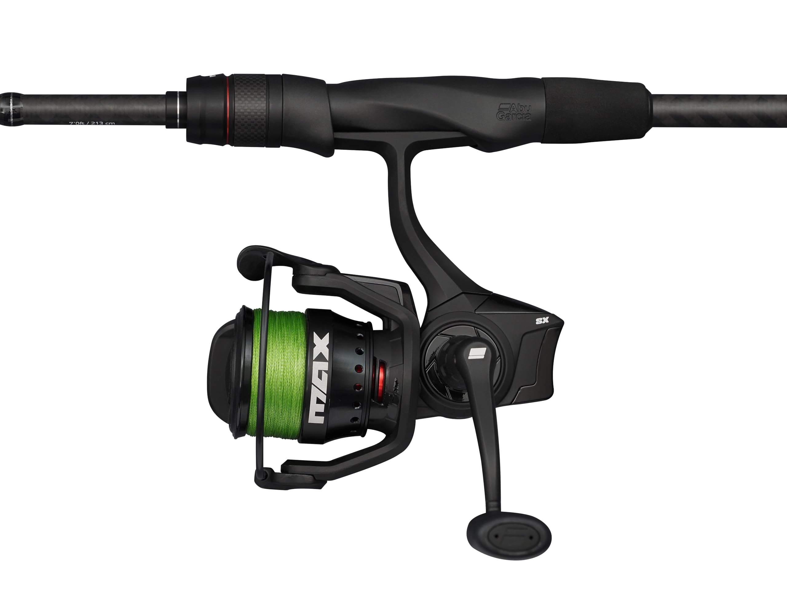 Abu Garcia Max SX Spinning Combo, wędka słodkowodna, kołowrotek sandacz i sandacz, mocna, lekka i wszechstronna, czarna, 1,83 m - 2,74 m, umiarkowany szybki pręt, kołowrotek 2500 i 3000