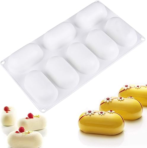 OCPO Molde de silicona para hornear mousse pastel postre para caramelo chocolate trufa pudín pastelería jalea helado molde