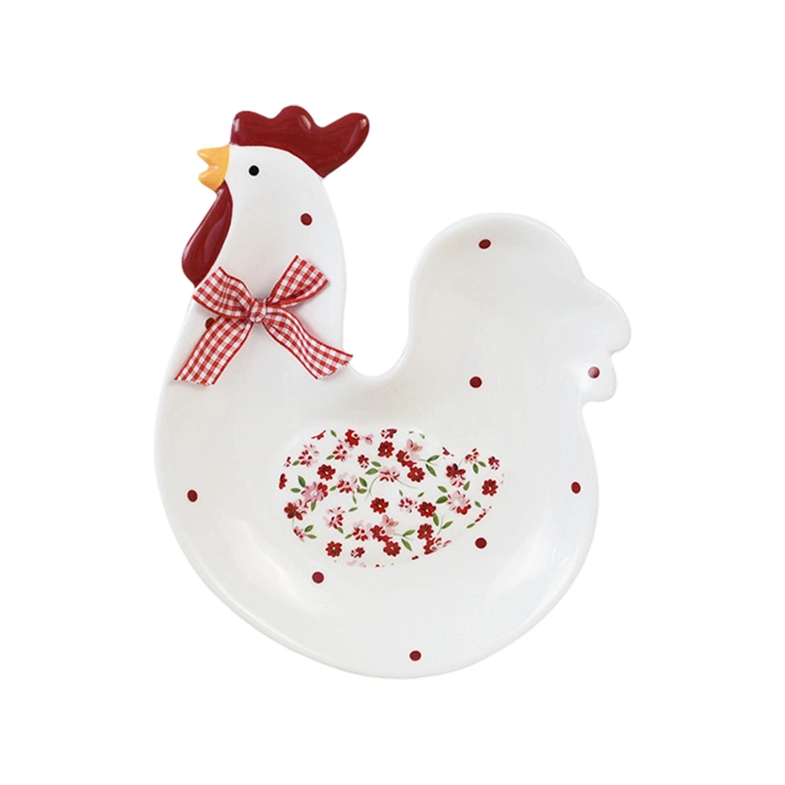 our fave Retro Red Flower Chicken Ceramic Storage Jar Creative Organiser Plate for Kitchen Spices Tea Coffee Sugar Dishwasher Safe Storage Cup