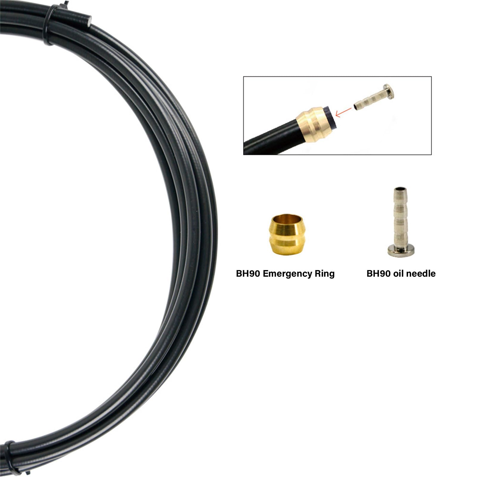 Brake Cable Line Tube Oil Needle Suit Oil Tube Pipe Cycle Brake Replacements For Cycling Enthusiasts