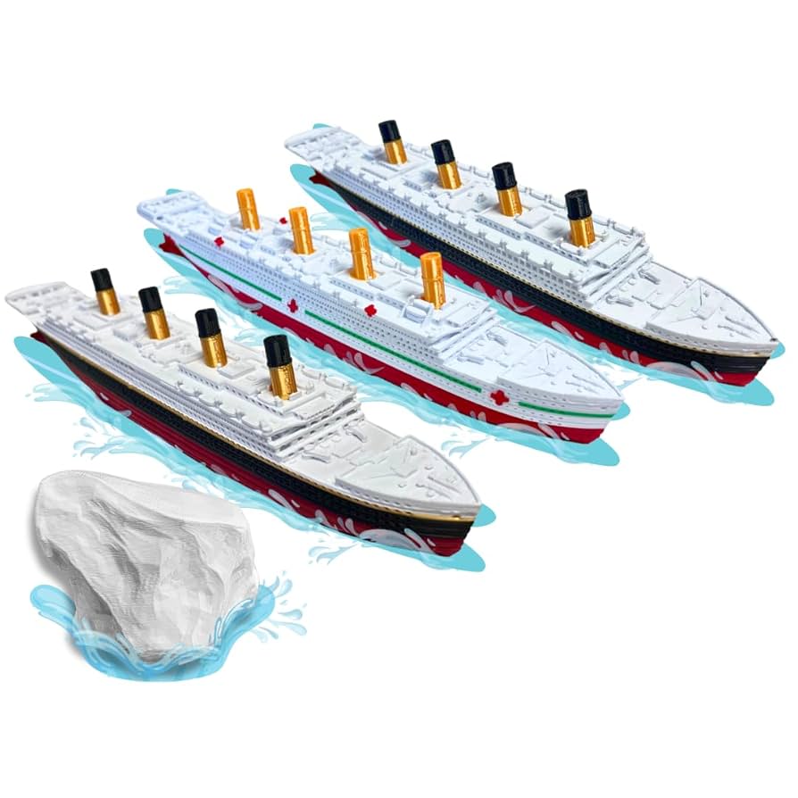Amazon.com: 3Pack Titanic Bath Boat And Pool Toy By