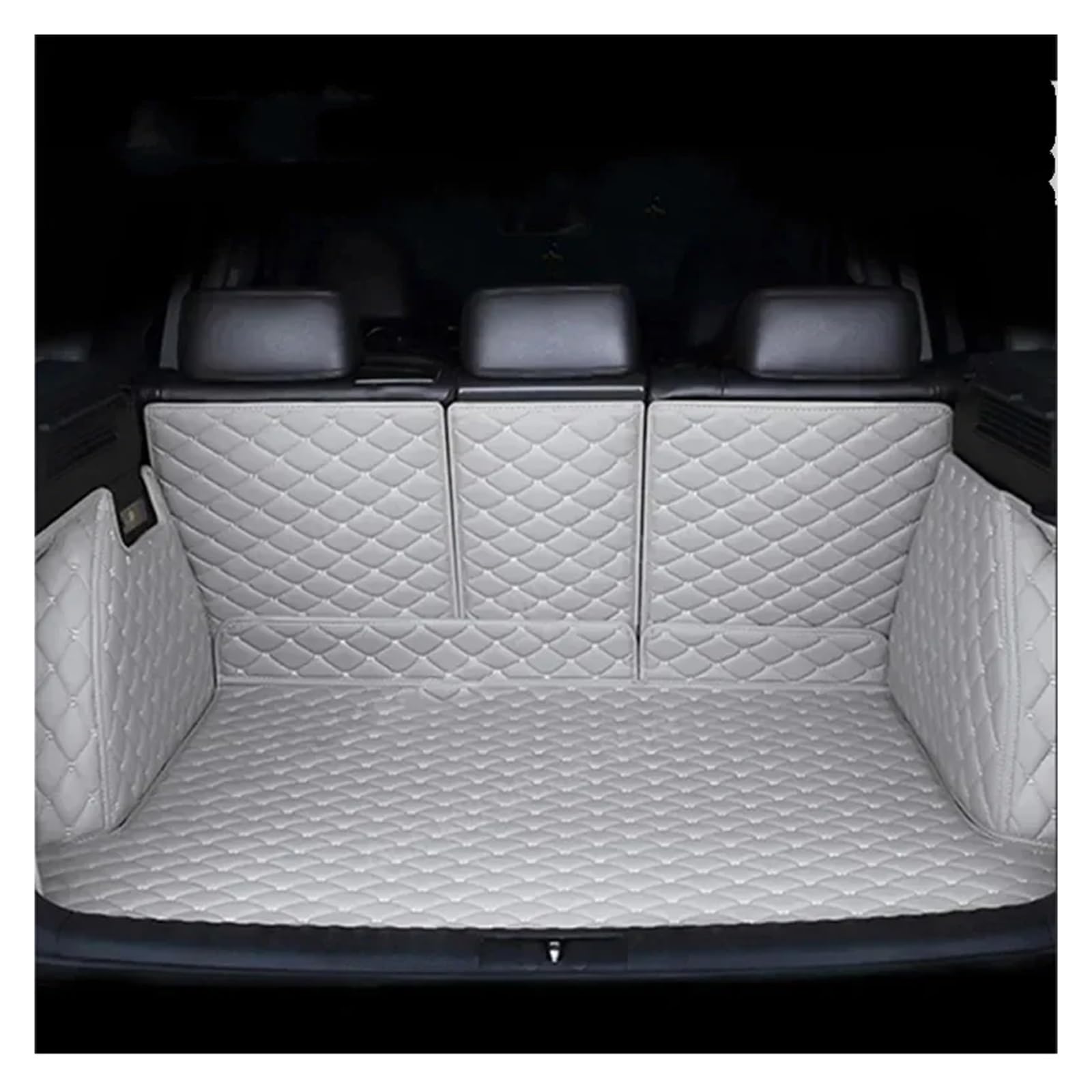 Alfombra Impermeable Alfombrillas para Maletero De Coche Alfombrillas De Almacenamiento para MG S5 EV ES5 ES34 2024-2027 Kit Bandeja Maletero(Light Grey-1)
