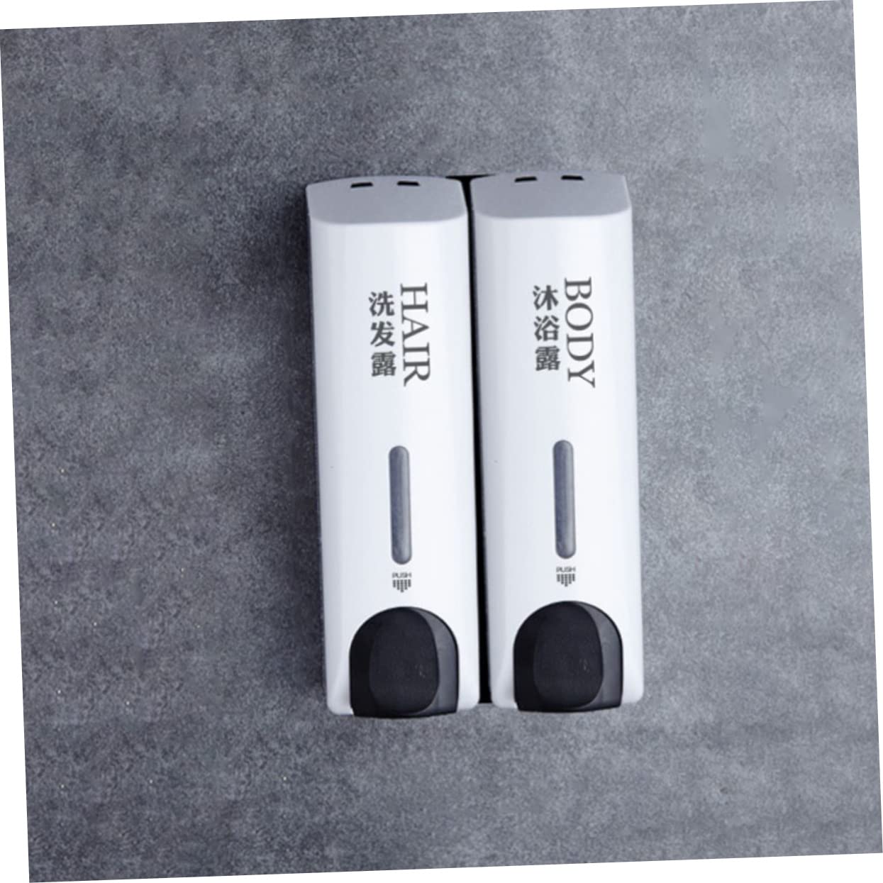 Dispensador de Jabón de Pared Recargable para Ducha y Gel de Ducha Diseño Ligero y Estilo Sencillo, Adecuado para Uso en Casa y Viaje