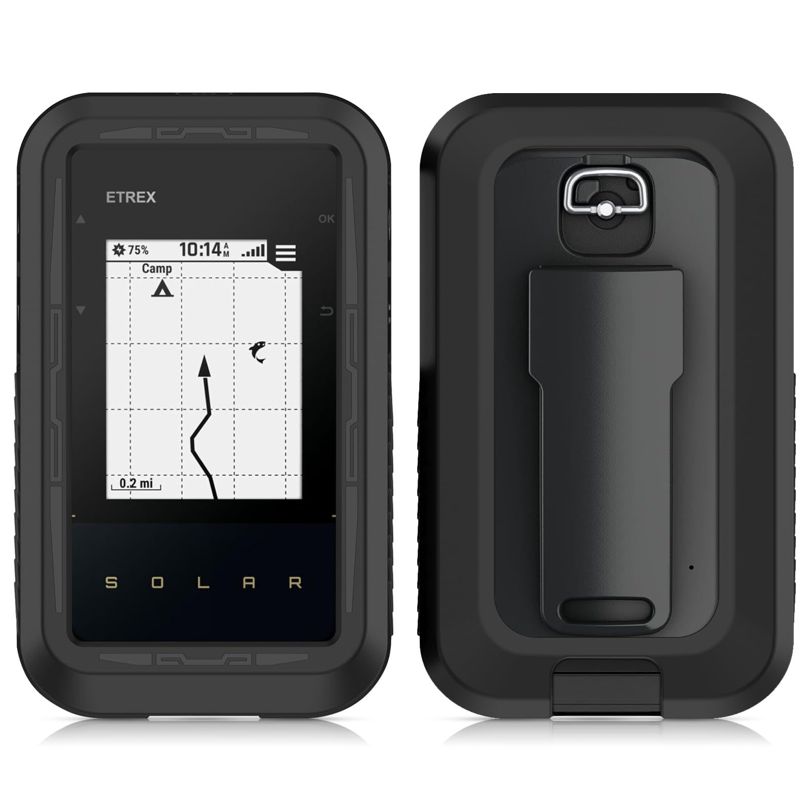 AWADUO Custodia Protettiva In TPU Per Garmin ETrex Solar – Nero, Morbida E Resistente
