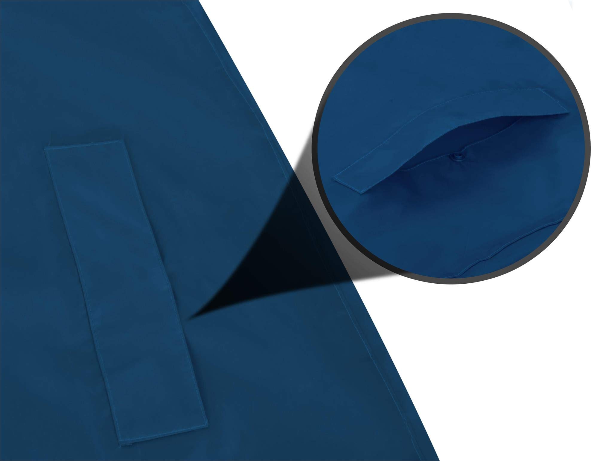 normani Wasserdichter Fahrrad-Regenponcho Regencape für Damen und Herren - Kapuze mit Sichtfenster - Wassersäule: 12.000 mm - 3M™ Scotchlite™ Reflektor und YKK-Reißverschluss