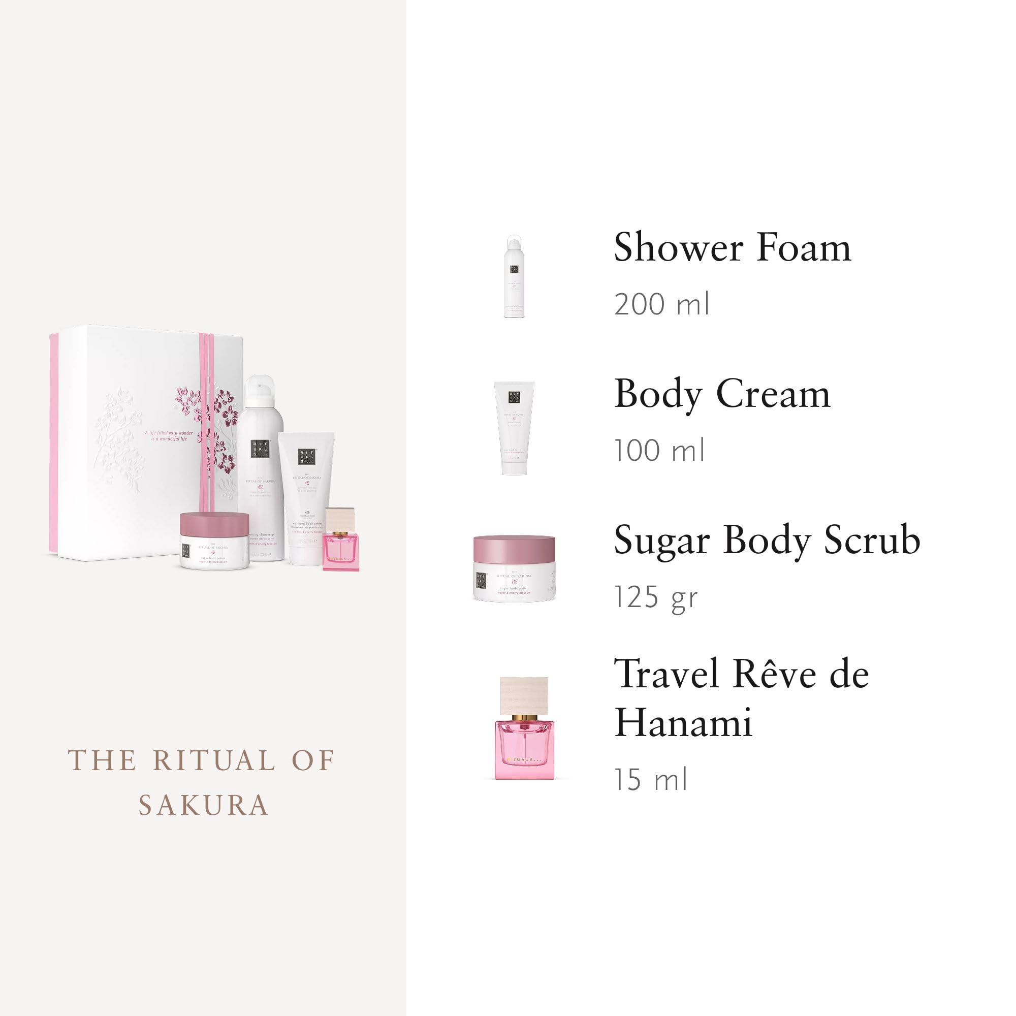 RITUALS Geschenkset The Ritual of Sakura Medium Körperpflege Reismilch Kirschblüten