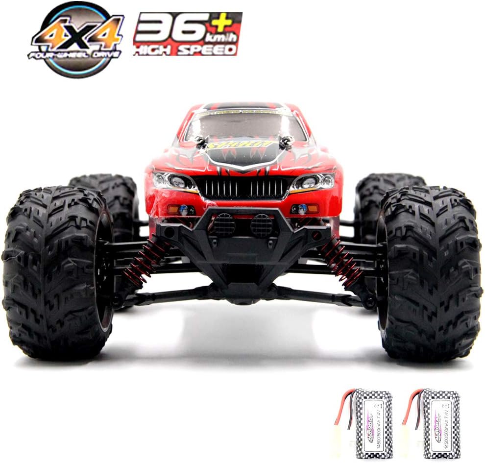 GMAXT Rc Cars,9130 Remote Control Car,1/16 Scale 36km/h,2.4Ghz 4WD High Speed Off-Road Vehicles with 2 Rechargeable Batteries,Give The Child Best Choice