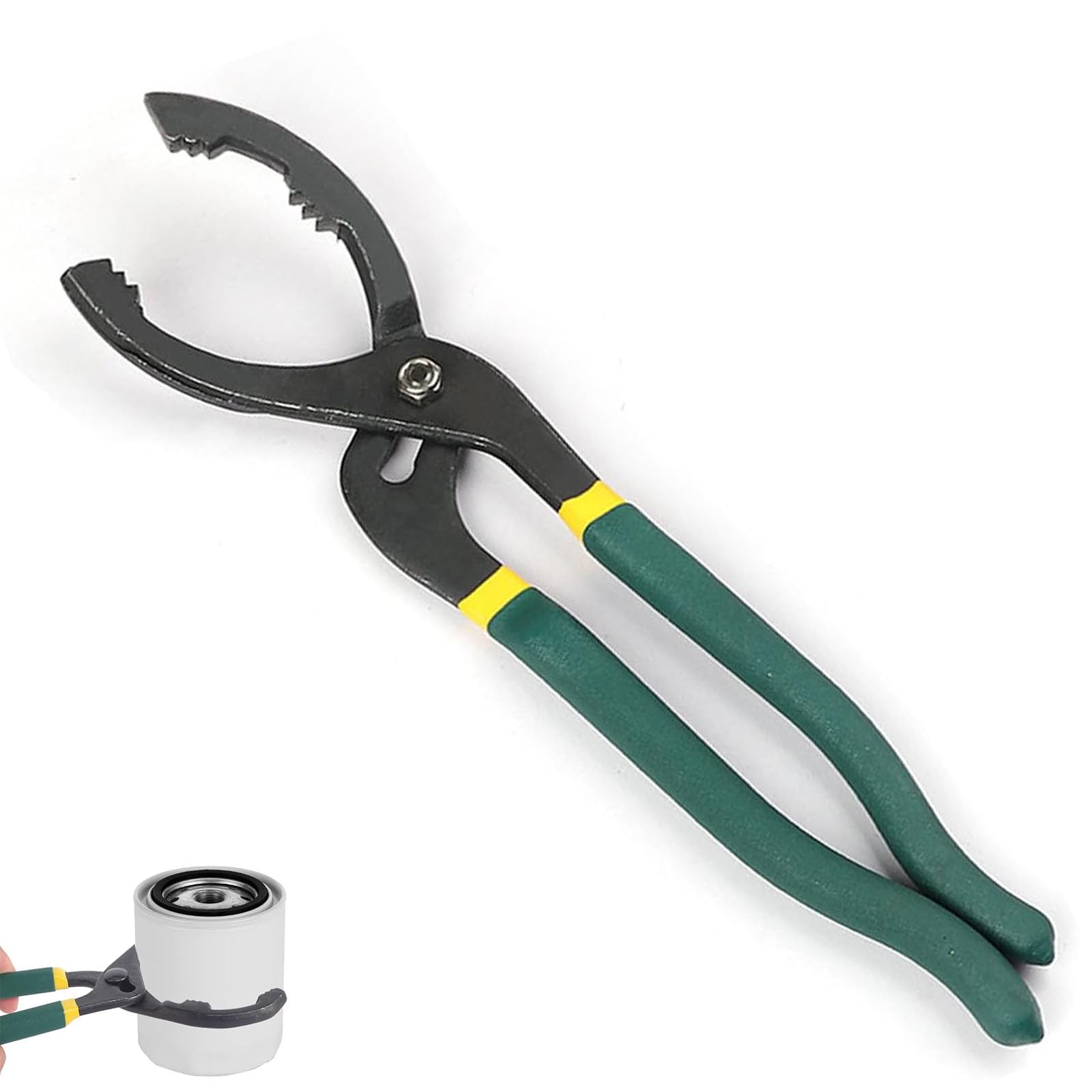 Ölfilterzange, Ölfilterschlüssel Universal, 30 cm Verstellbarer Ölfilterschlüssel, mit Rutschfesten Griff, Ölfilter-Entfernungswerkzeug, für Autos, Motorräder, Von Ø 30mm Bis Ø 160mm