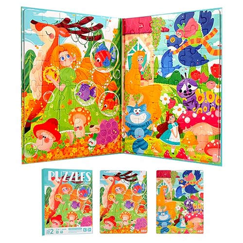 Juguetes Montessori 3 4 5, Puzzle Magnético Princesas, Juegos Niñ...