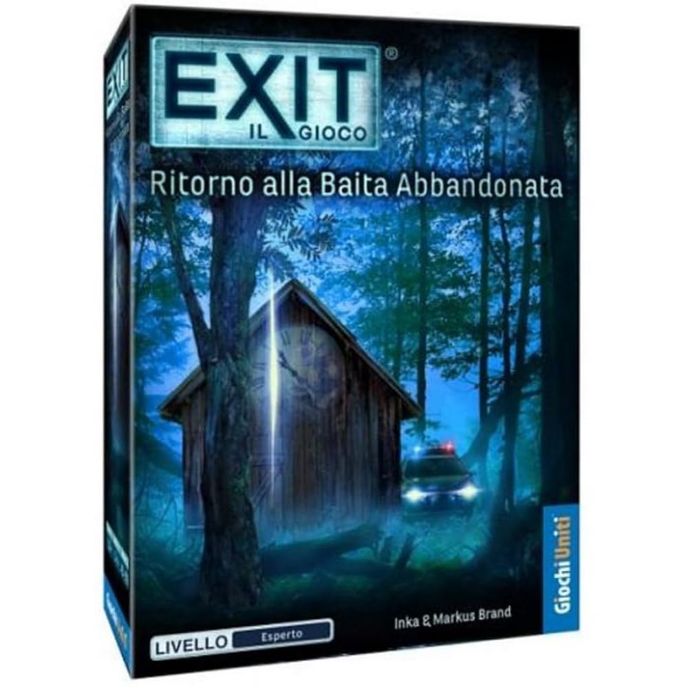 Giochi Uniti - Exit - Ritorno alla Baita Abbandonata, Escape Room, 1-4 Giocatori, 12+ Anni, GU774, Edizione italiana