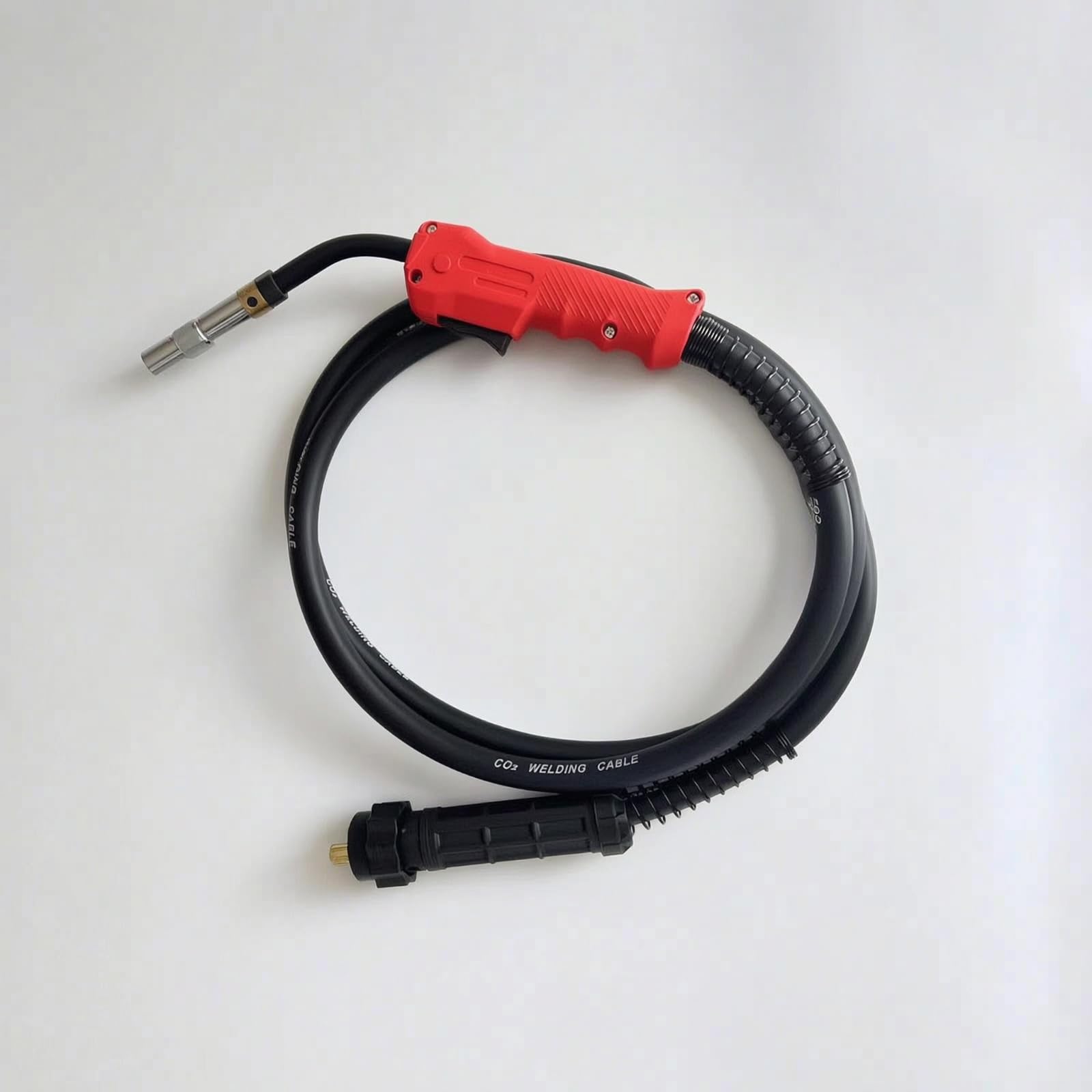 B Baosity Antorcha de Soldadura MIG Soplete de Gas Pistola de CO2 Conector Cilíndrico Flujo Estable y Sujeción Firme al Equipo, 3 Metros, Económico, Pistola Europea 500A